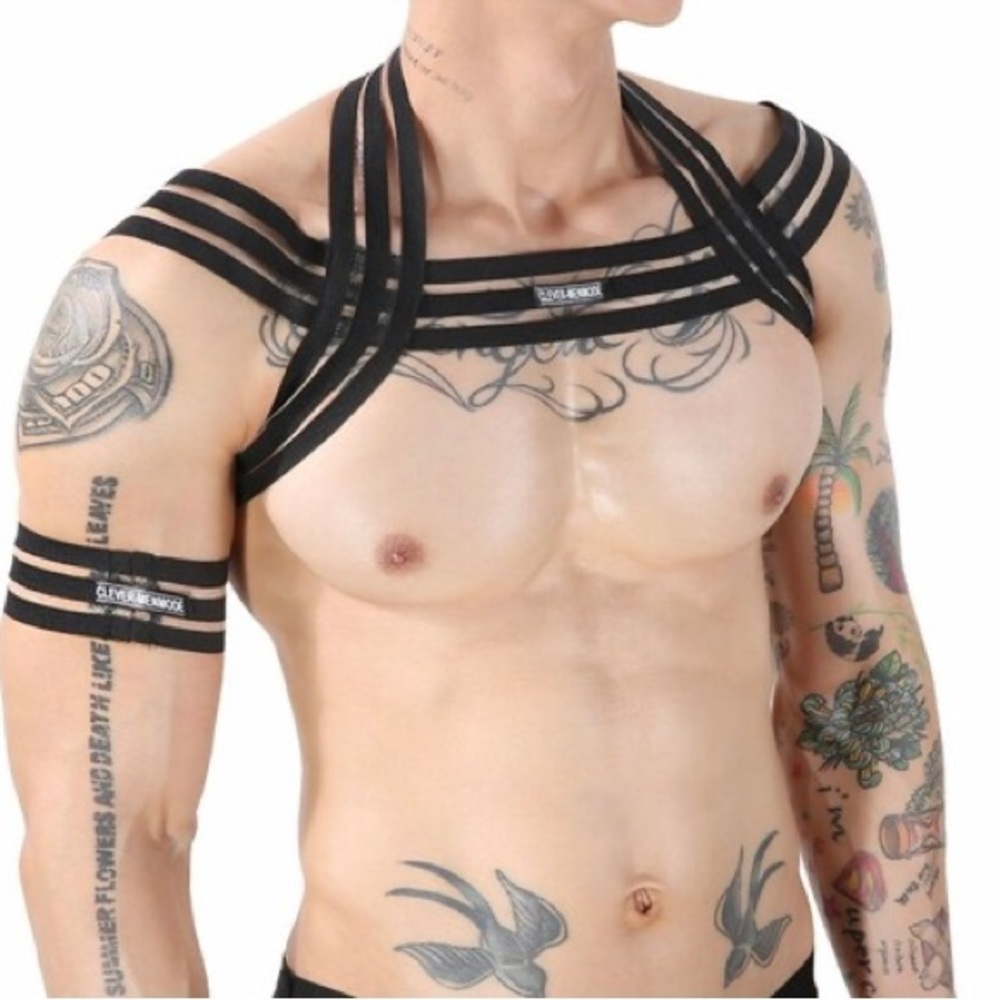 Mens Harness, Elastic Body Chest Harness